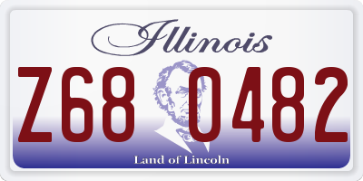 IL license plate Z680482