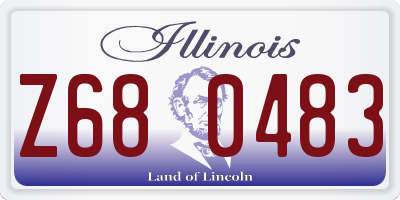 IL license plate Z680483