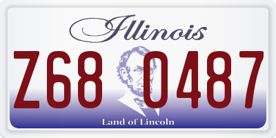 IL license plate Z680487