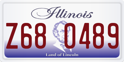 IL license plate Z680489