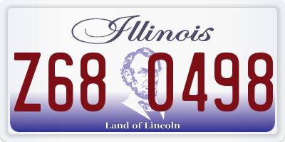 IL license plate Z680498