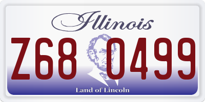 IL license plate Z680499