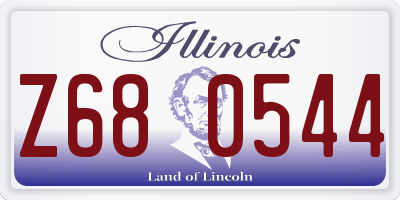 IL license plate Z680544