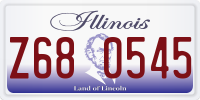 IL license plate Z680545