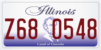 IL license plate Z680548