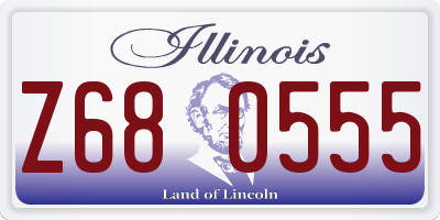 IL license plate Z680555