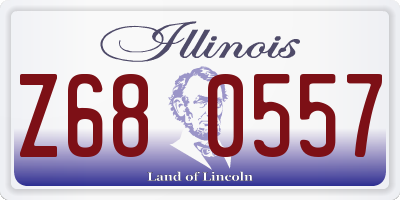 IL license plate Z680557