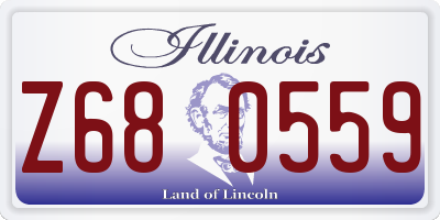 IL license plate Z680559