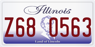 IL license plate Z680563