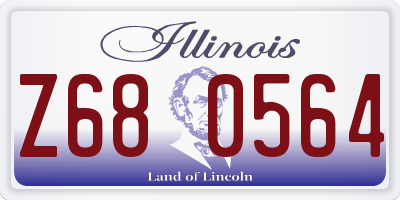 IL license plate Z680564