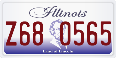 IL license plate Z680565