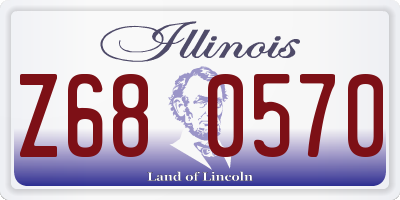 IL license plate Z680570