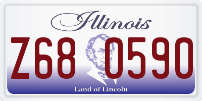 IL license plate Z680590