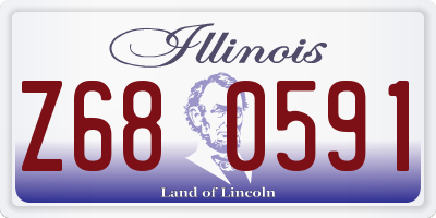 IL license plate Z680591