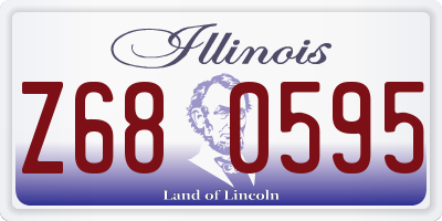 IL license plate Z680595