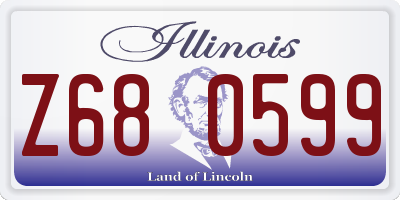IL license plate Z680599