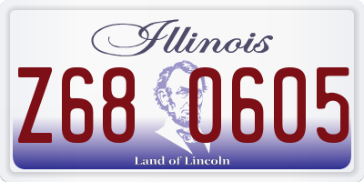 IL license plate Z680605