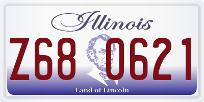 IL license plate Z680621