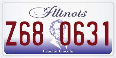 IL license plate Z680631