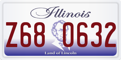 IL license plate Z680632