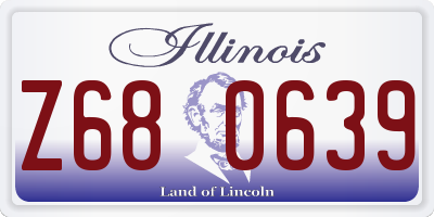 IL license plate Z680639