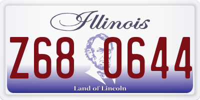 IL license plate Z680644