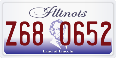 IL license plate Z680652