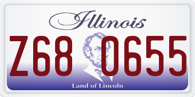 IL license plate Z680655