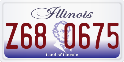 IL license plate Z680675