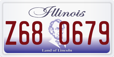 IL license plate Z680679