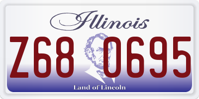 IL license plate Z680695