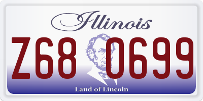 IL license plate Z680699