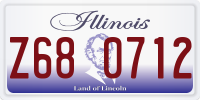 IL license plate Z680712