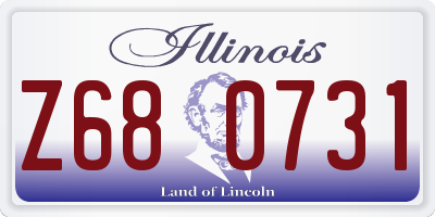 IL license plate Z680731
