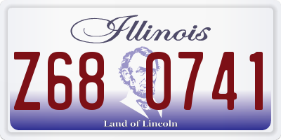 IL license plate Z680741
