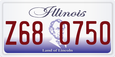 IL license plate Z680750