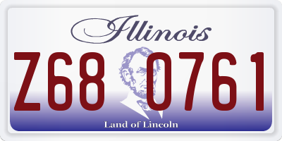 IL license plate Z680761