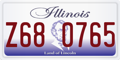 IL license plate Z680765