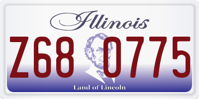 IL license plate Z680775