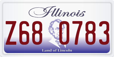 IL license plate Z680783