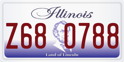 IL license plate Z680788