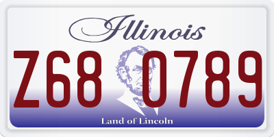 IL license plate Z680789