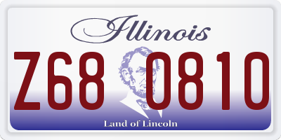 IL license plate Z680810