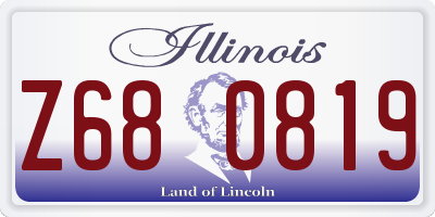 IL license plate Z680819