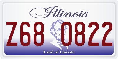 IL license plate Z680822