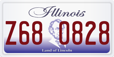 IL license plate Z680828