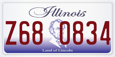 IL license plate Z680834