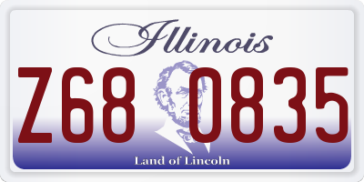 IL license plate Z680835
