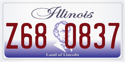 IL license plate Z680837