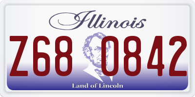 IL license plate Z680842